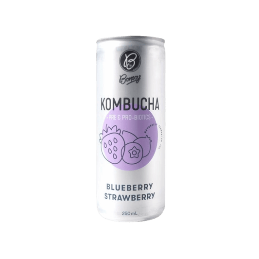 Bonsoy Kombucha Blueberry Strawberry 250ml (12 pack)